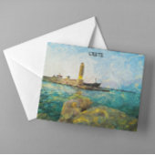 Carte Postale Belle Crète Grèce Paint à l'huile