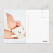 Carte Postale Belle Croix Florale Remerciement Photo Baptême (Dos)