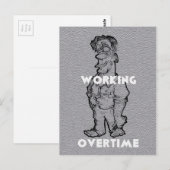 Carte Postale Belle croquis au crayon Extraordinaire : Heures su (Devant / Derrière)