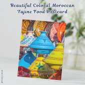 Carte Postale Belle cuisine colorée marocaine tadine