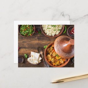 Carte Postale Belle cuisine marocaine Tajine Maroc