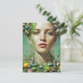 Carte Postale Belle déesse de Pâques (Debout devant)