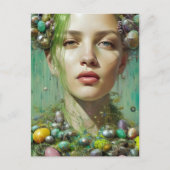 Carte Postale Belle déesse de Pâques (Devant)