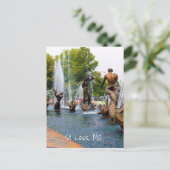 Carte Postale Belle Eau Colorée Fontaines Photo (Debout devant)