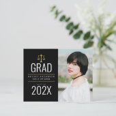 Carte Postale belle école de droit faire-part (Debout devant)