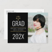 Carte Postale belle école de droit faire-part (Devant / Derrière)