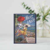 Carte Postale Belle Epoque Nice Voyage hiver Poster (Debout devant)