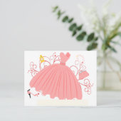 Carte Postale Belle et belle robe (Debout devant)