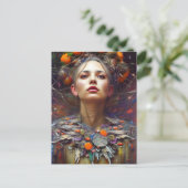 Carte Postale Belle et colorée AI Généré femme (Debout devant)