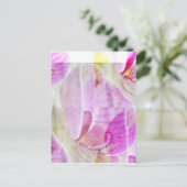 Carte Postale Belle et délicate orchidée florale (Debout devant)