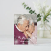 Carte Postale Belle, Étoiles superposées, Anniversaire, Personna (Debout devant)