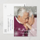 Carte Postale Belle, Étoiles superposées, Anniversaire, Personna (Devant / Derrière)