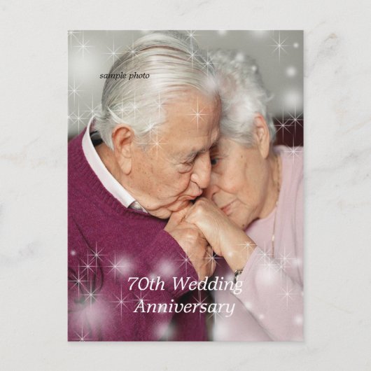 Carte Postale Belle, Étoiles superposées, Anniversaire, Personna (Devant)