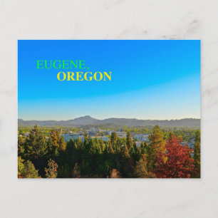 Carte Postale Belle Eugene, Oregon Panoramic Postcard!