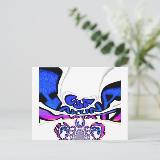 Carte Postale Belle Extraordinaire USA Fun Text Art Motif Design (Debout devant)