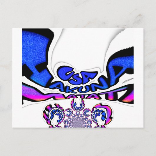 Carte Postale Belle Extraordinaire USA Fun Text Art Motif Design (Devant)