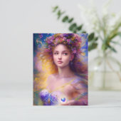 Carte Postale Belle Fairy Girl ai art (Debout devant)
