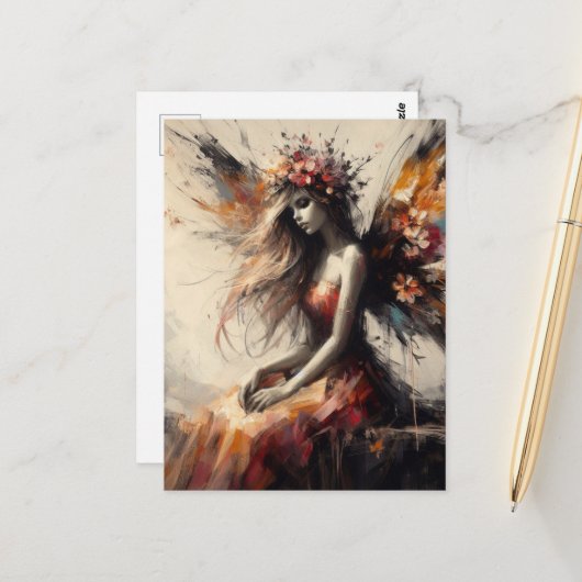 Carte Postale Belle Fée (Devant/Arrière en situation)