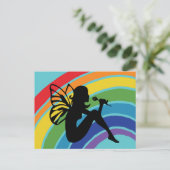 Carte Postale Belle Fée arc-en-ciel LGBT (Debout devant)