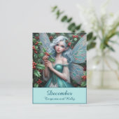 Carte Postale Belle fée de décembre à Holly (Debout devant)