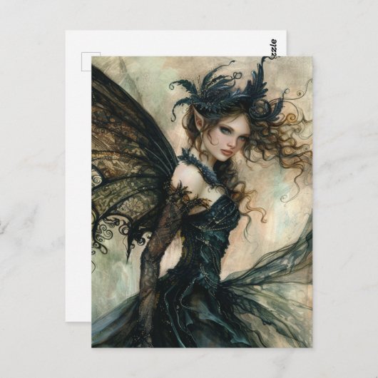 Carte Postale  Belle Fée Magique  (Devant / Derrière)