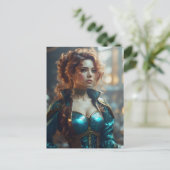 Carte Postale Belle Femme (Debout devant)