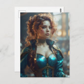 Carte Postale Belle Femme (Devant / Derrière)