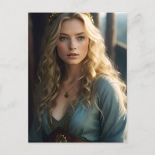 Carte Postale Belle femme blonde