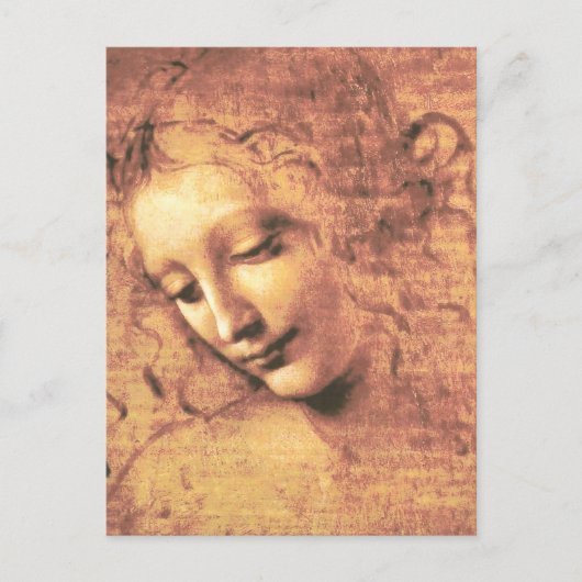 Carte Postale Belle Femme de Léonard de Vinci (Devant)