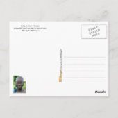 Carte Postale Belle femme de Mursi avec les oreilles percées (Dos)