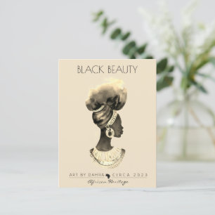 CARTE POSTALE BELLE FEMME NOIRE