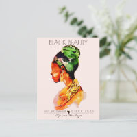 BELLE FEMME NOIRE AFRICAINE REINE OR NECKLACE