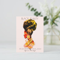 BELLE FEMME NOIRE AFRICAINE REINE OR NECKLACE