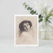 Carte Postale Belle femme romantique Vintage (Debout devant)