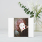 Carte Postale Belle femme triste (Debout devant)