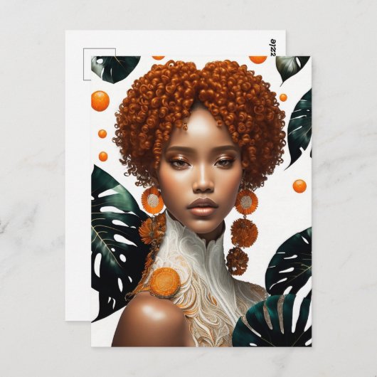 Carte Postale belle fille (Devant / Derrière)