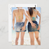 Carte Postale Belle fille amies (Devant / Derrière)