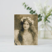 Carte Postale Belle fille Vintage (Debout devant)