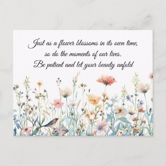 Carte Postale Belle fleur (Devant)