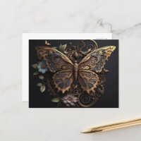 Belle Fleurs Vintages Papillon Steampunk