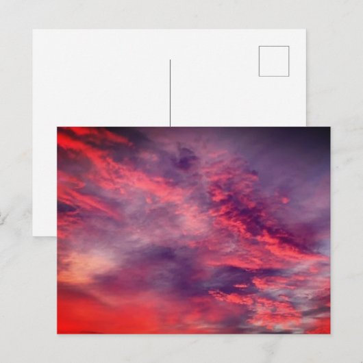 Carte Postale Belle formation de nuages | Filtre Recoleta | (Devant / Derrière)