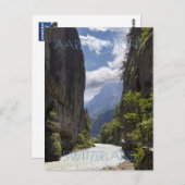 Carte Postale Belle Gorge Aare, Suisse (Devant / Derrière)