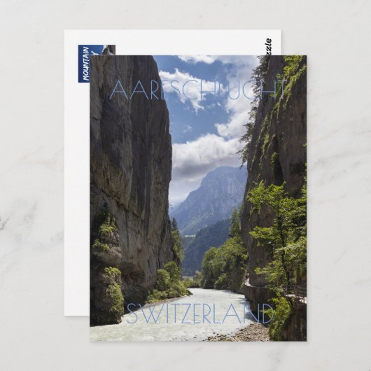 Carte Postale Belle Gorge Aare, Suisse (Devant / Derrière)