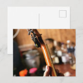 Carte Postale Belle guitare acoustique (Devant / Derrière)