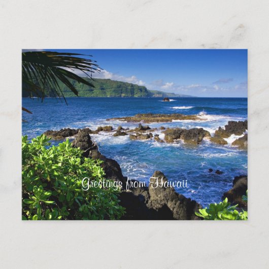 Carte Postale Belle Hawaii, vue pittoresque, (Devant)