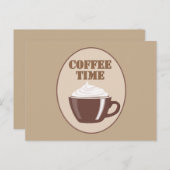 Carte Postale Belle heure du café (Devant / Derrière)