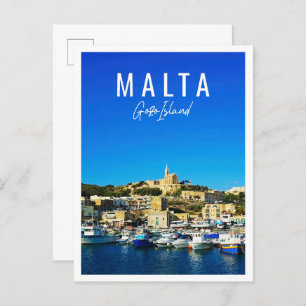Carte Postale Belle île de Gozo Malte