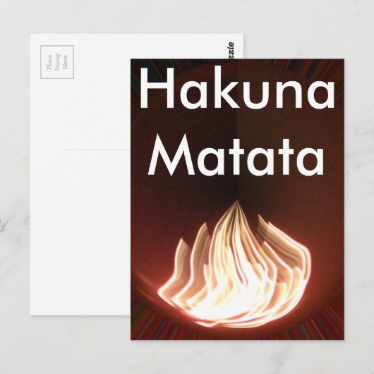 Carte Postale Belle image Abstraite (Devant / Derrière)