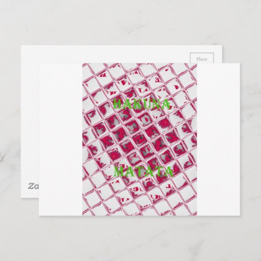 Carte Postale Belle image Extraordinaire rouge stylish miroir (Devant / Derrière)