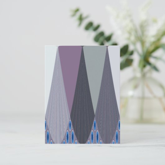 Carte Postale Belle Impression d'art au design Chevron Incroyabl (Debout devant)